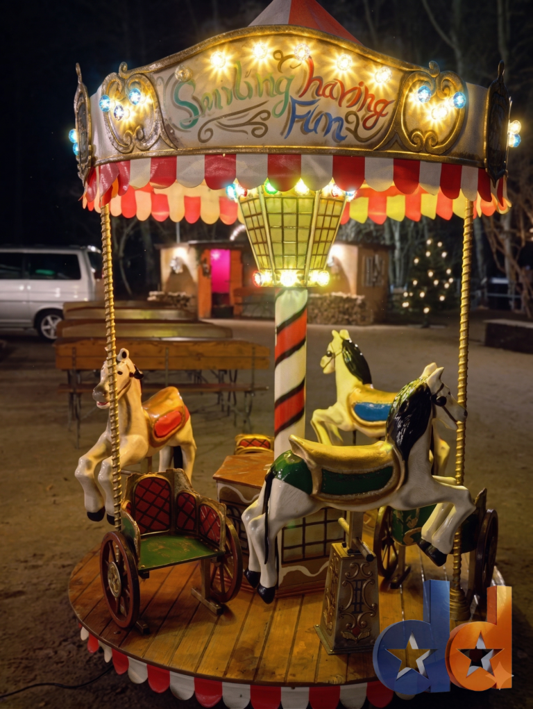 Kinderkarussell mieten, Nostalgiekarussell Vermietung Pferdchen 